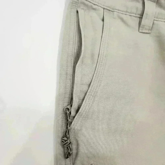 Columbia Cotton Side Zip pocket Relaxed Fit Pants, Tan, Men's 34 - Picture 3 of 6